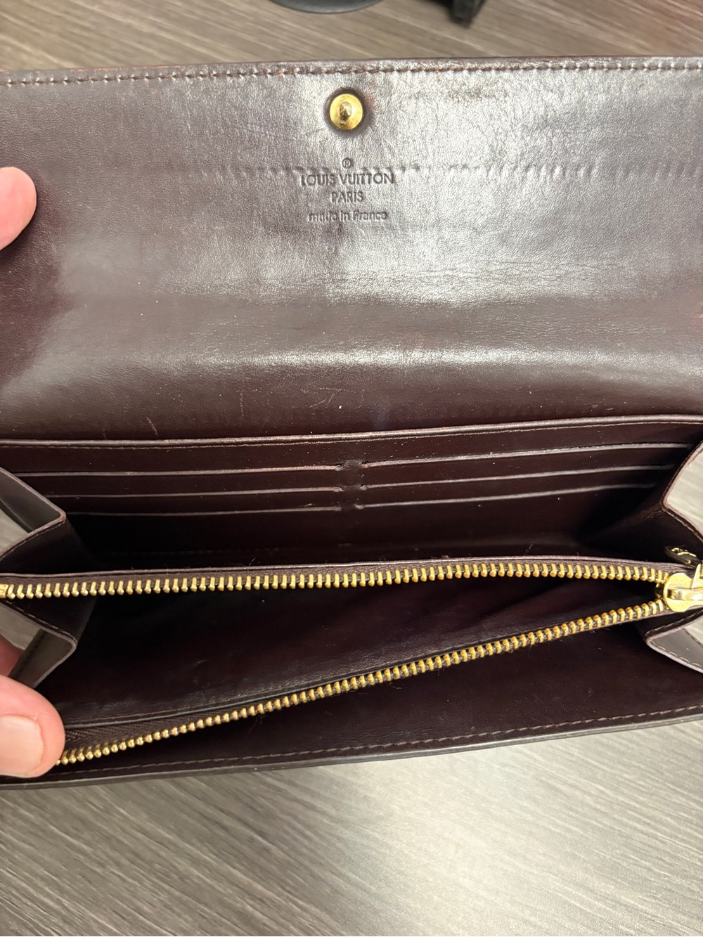 Louis Vuitton Vernis Deep Bordeaux Patent Wallet - Picture 6 of 16